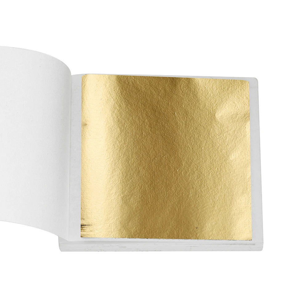 Gold Foil Craft Sheets — 100 or 200 Pack for Resin & Jewelry Making