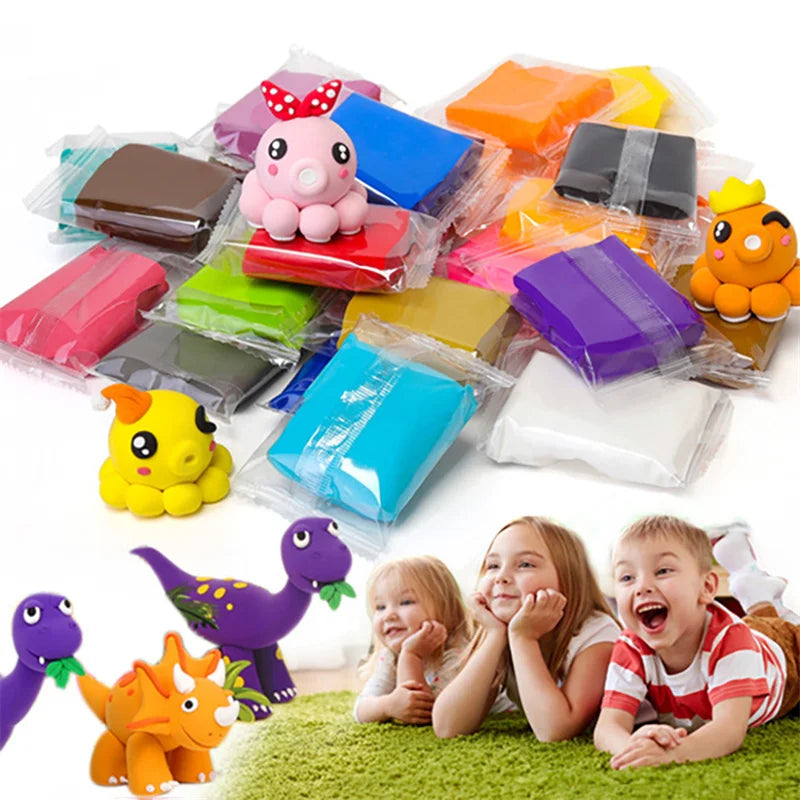 Air-Dry Color Clay Set — 12, 24 or 36 Colors + Carving Tools Included