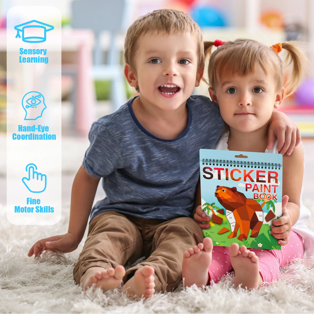 Sticker by Number Book — Kids Activity Set Ages 4–8
