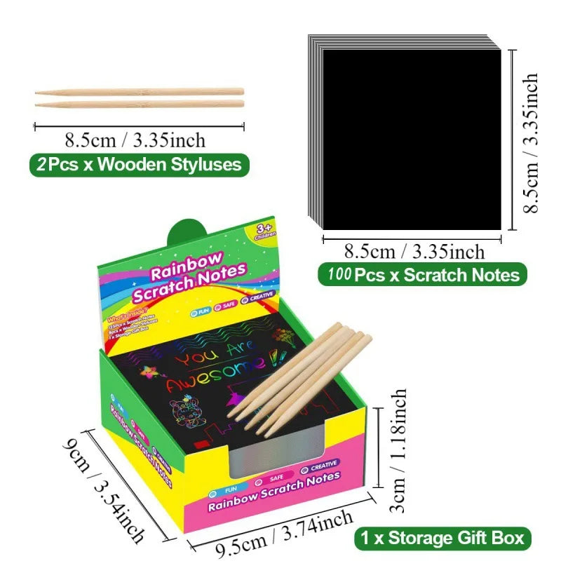 Rainbow Reveal Craft Kit — 100pc Activity Set for Kids Ages 5–12