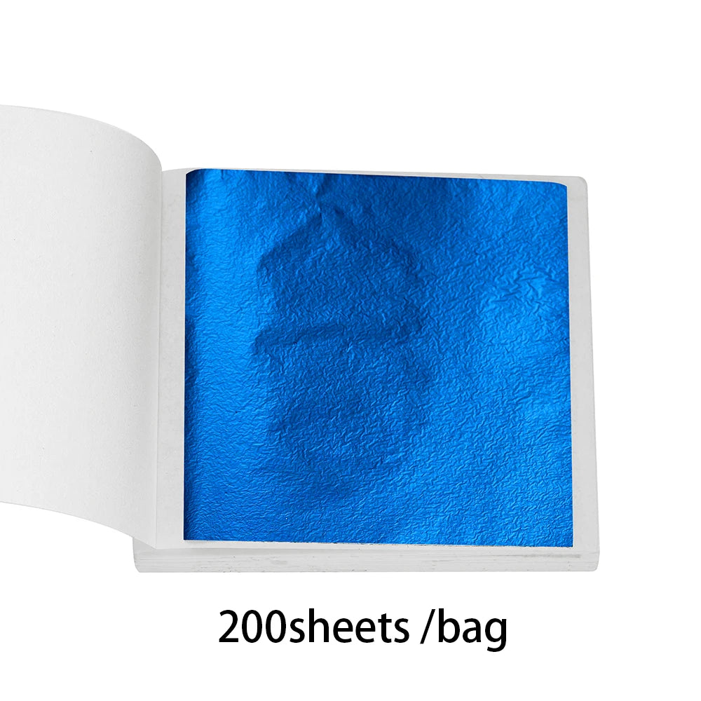 Gold Foil Craft Sheets — 100 or 200 Pack for Resin & Jewelry Making
