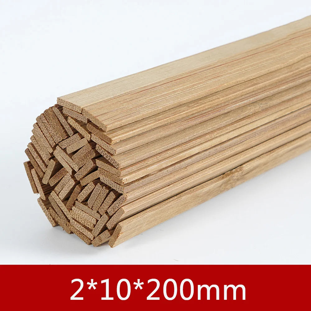 Bamboo Craft Sticks — Thin Flat Strips for Model Making & Lanterns