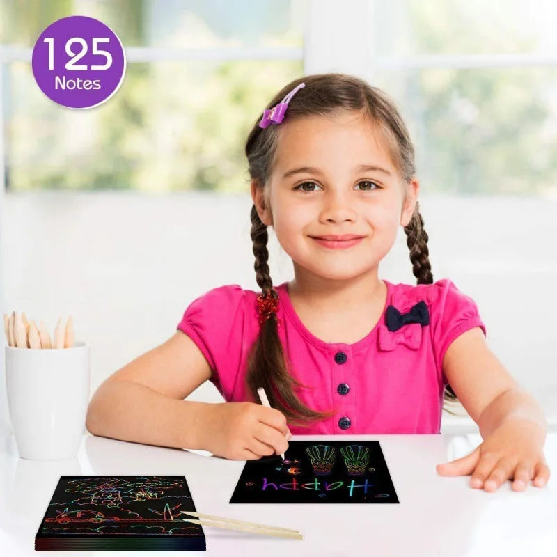 Rainbow Reveal Craft Kit — 100pc Activity Set for Kids Ages 5–12