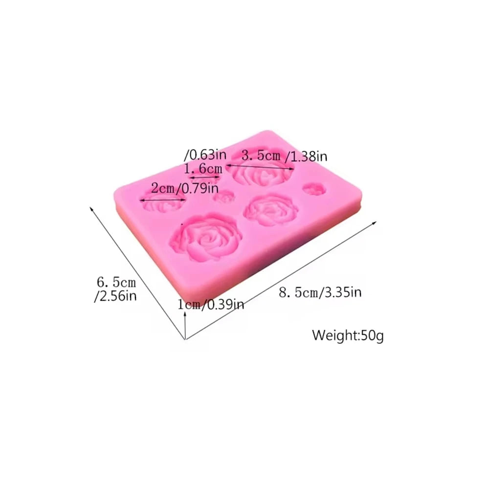 3D Flower Silicone Resin Mold — For Jewelry, Candles & Baking