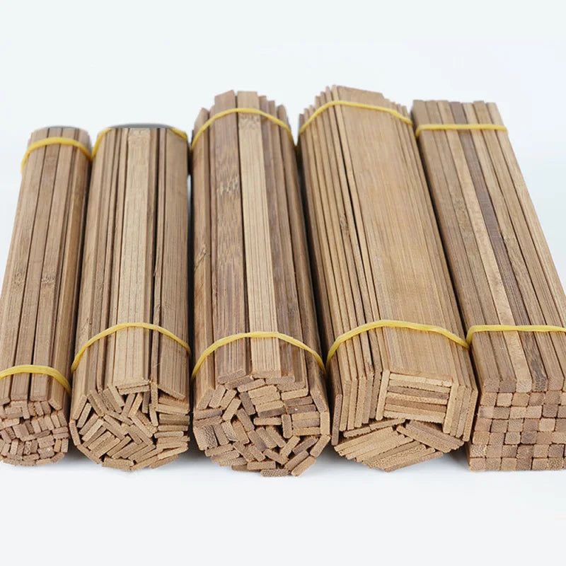 Bamboo Craft Sticks — Thin Flat Strips for Model Making & Lanterns