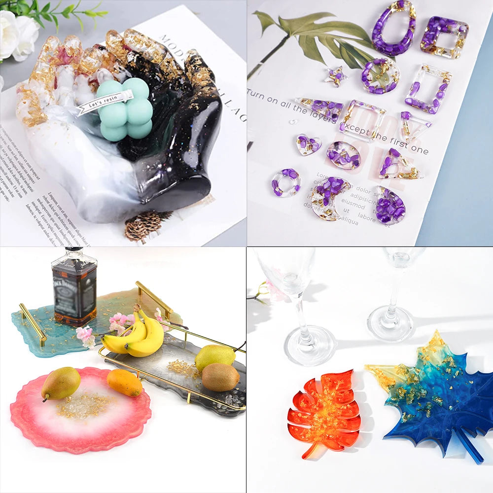 Gold Foil Craft Sheets — 100 or 200 Pack for Resin & Jewelry Making