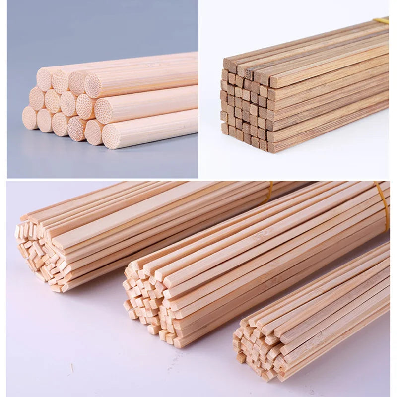 Bamboo Craft Sticks — Thin Flat Strips for Model Making & Lanterns