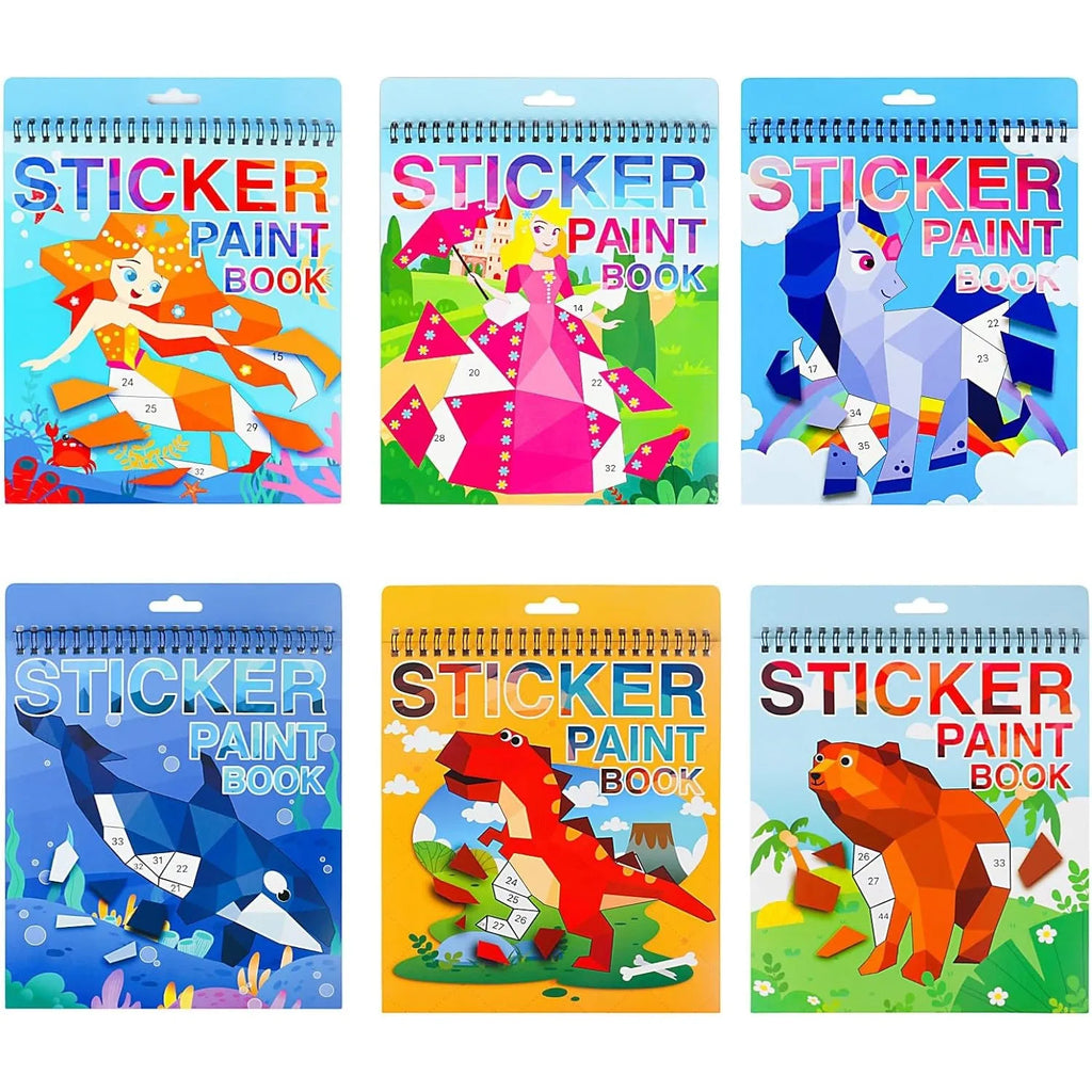 Sticker by Number Book — Kids Activity Set Ages 4–8