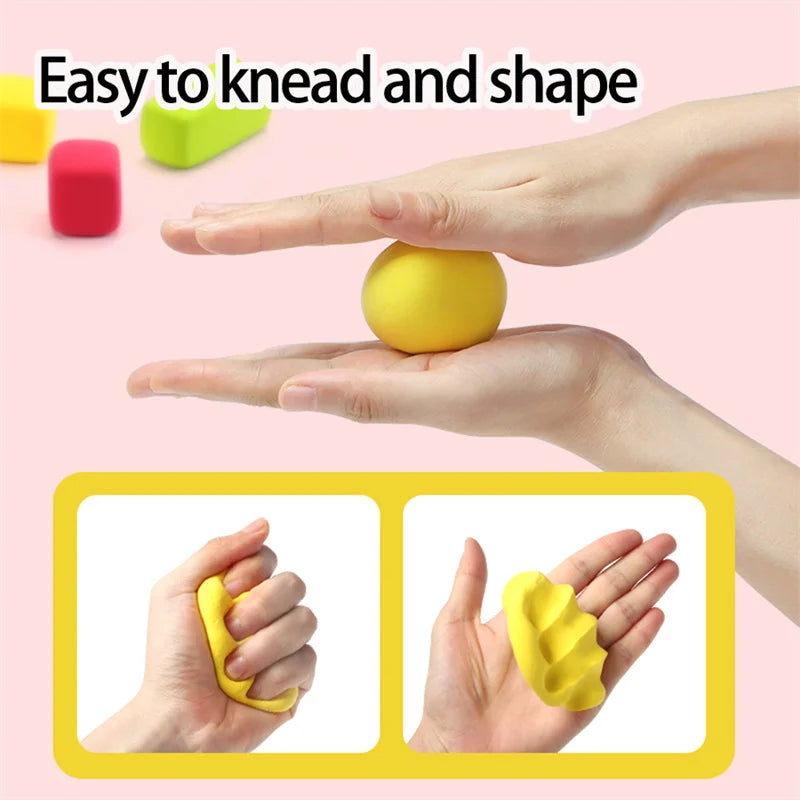 Air-Dry Color Clay Set — 12, 24 or 36 Colors + Carving Tools Included