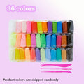 Air-Dry Color Clay Set — 12, 24 or 36 Colors + Carving Tools Included