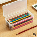 Clear Craft Storage Boxes with Lids — Set of 4 Organizer Containers