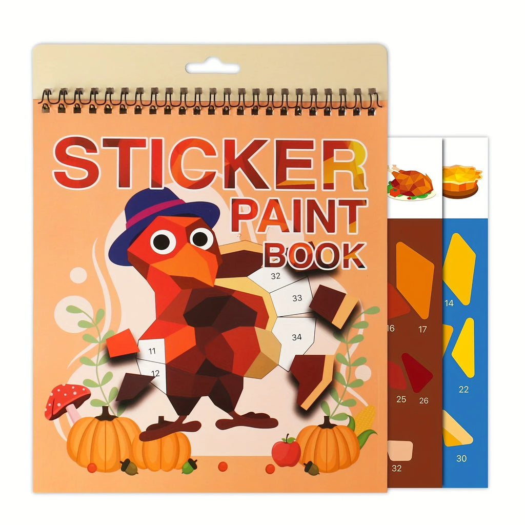 Sticker by Number Book — Kids Activity Set Ages 4–8