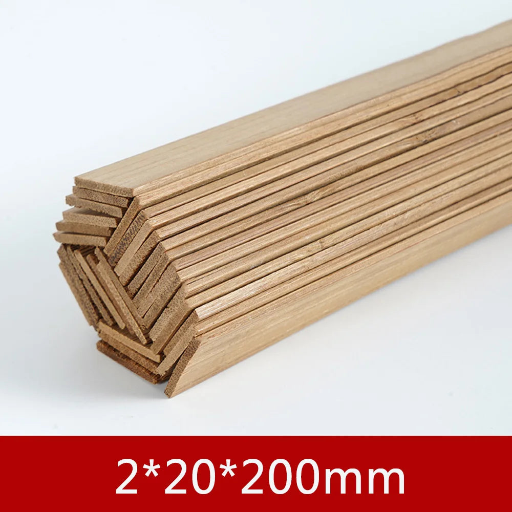 Bamboo Craft Sticks — Thin Flat Strips for Model Making & Lanterns