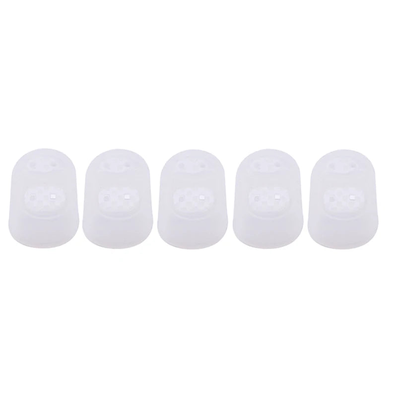 Silicone Craft Thimbles — 5-Pack Finger Protectors for Sewing & DIY
