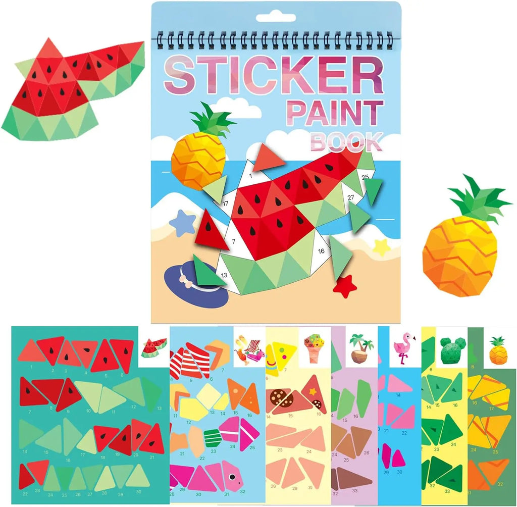 Sticker by Number Book — Kids Activity Set Ages 4–8