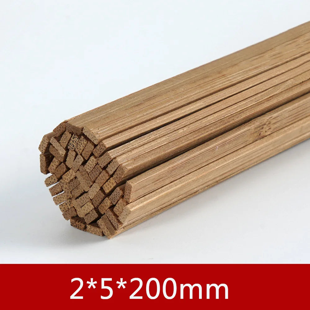 Bamboo Craft Sticks — Thin Flat Strips for Model Making & Lanterns