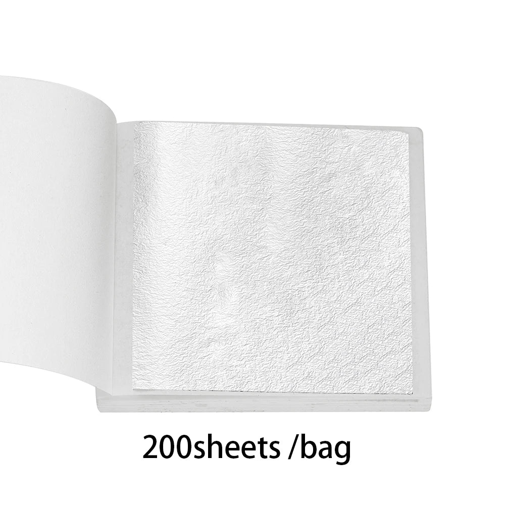 Gold Foil Craft Sheets — 100 or 200 Pack for Resin & Jewelry Making