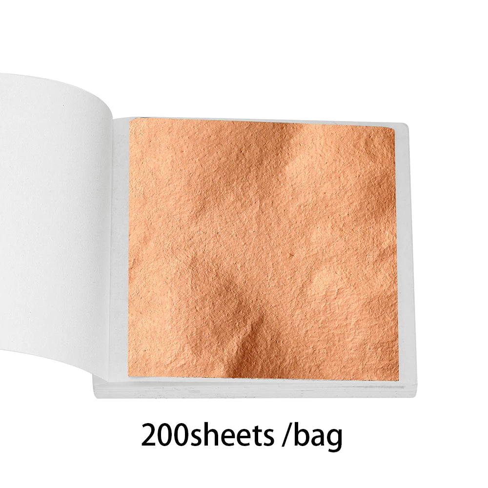 Gold Foil Craft Sheets — 100 or 200 Pack for Resin & Jewelry Making