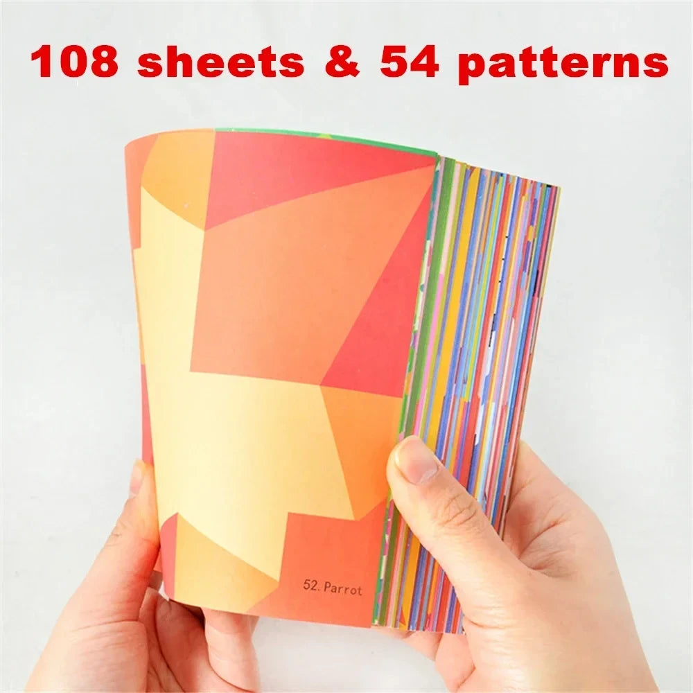 Origami Paper Cutting Book — Kids Animal Craft & Puzzle Activity Set