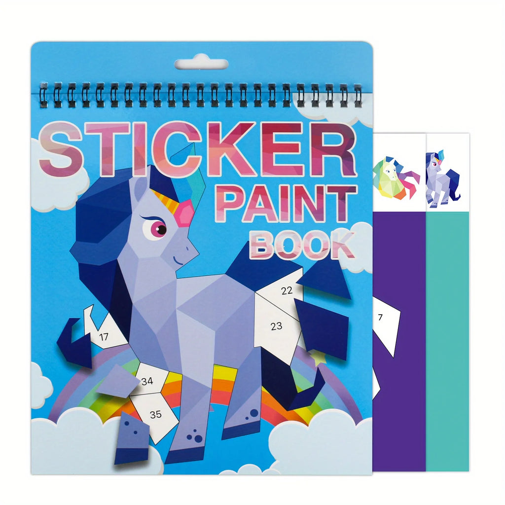 Sticker by Number Book — Kids Activity Set Ages 4–8