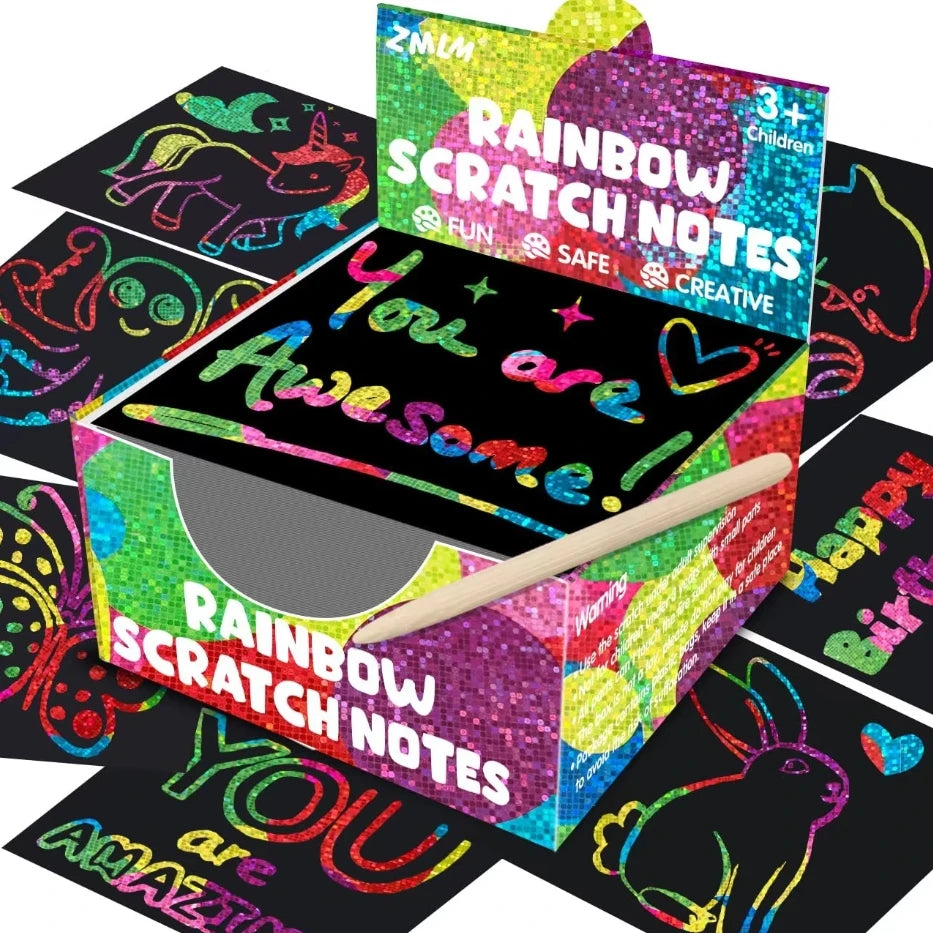 Rainbow Reveal Craft Kit — 100pc Activity Set for Kids Ages 5–12
