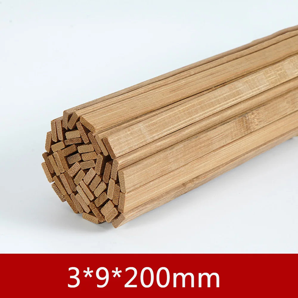 Bamboo Craft Sticks — Thin Flat Strips for Model Making & Lanterns