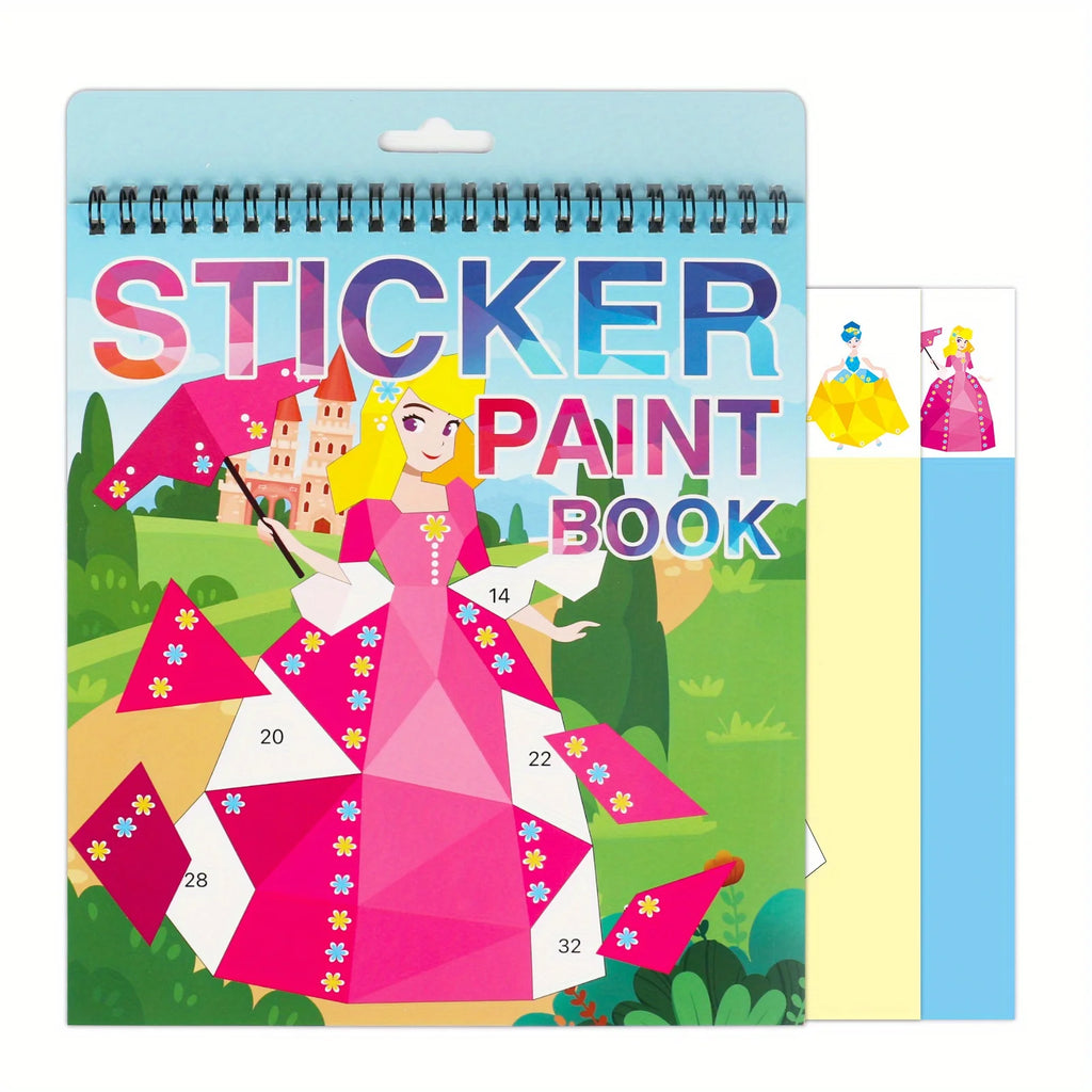 Sticker by Number Book — Kids Activity Set Ages 4–8