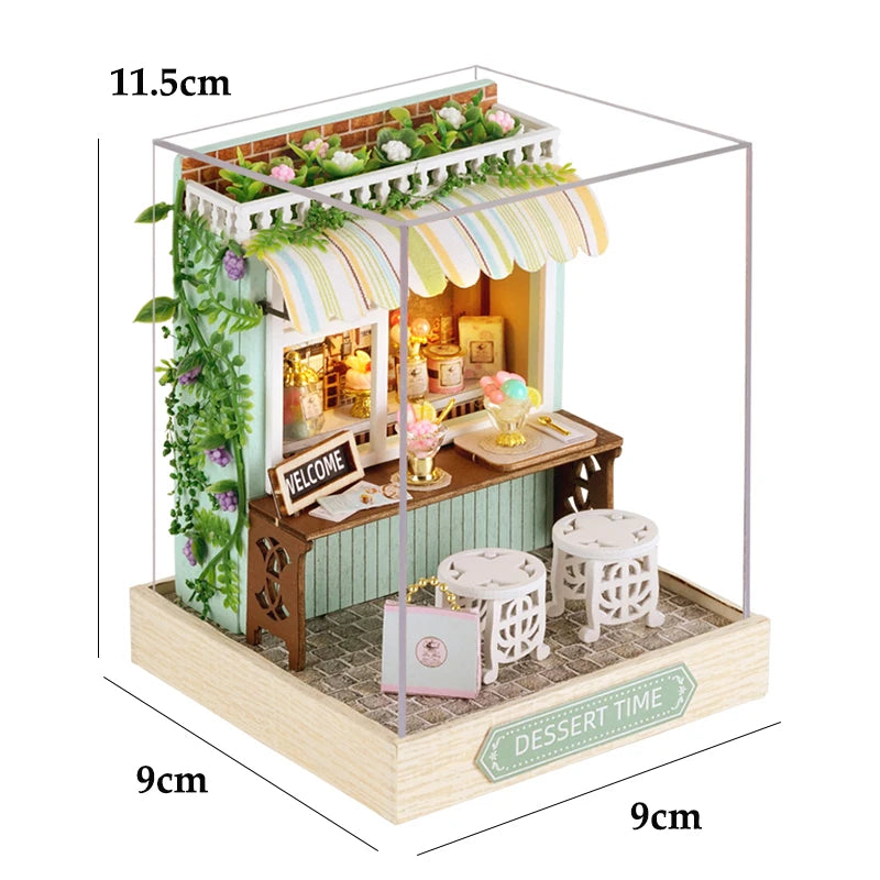 Miniature Dollhouse 3D Puzzle Kit — Kitten Room with Furniture